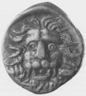 Пантикапейская серебряная монета второй половины III в. до н.э.