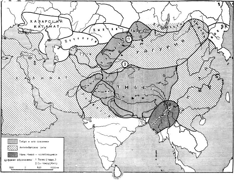 Срединная Азия в первой половине VIII в.